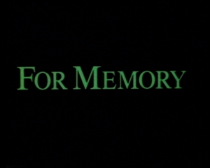 For Memory (1986)